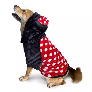 NWT Disney's Minnie Mouse "I Am Minnie" Fuzzy Fleece Dog Hoodie Size M